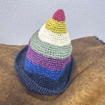 유니크한 다색 편직 모자