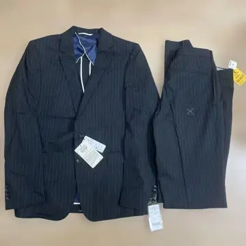 블랙 블랙 스트라이프 수트 셋업 moda ritorno A6