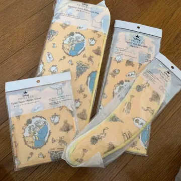 쓰리피 Disney 미녀와 야수 화장실 세트 미사용 미개봉 새상품