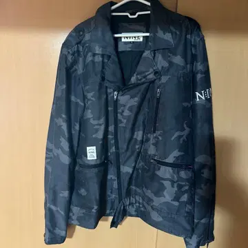 NINE 카모 패턴 나일론 자켓 XL