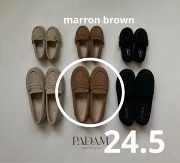 미사용 파담 PADAM 로퍼 마론 브라운 24.5