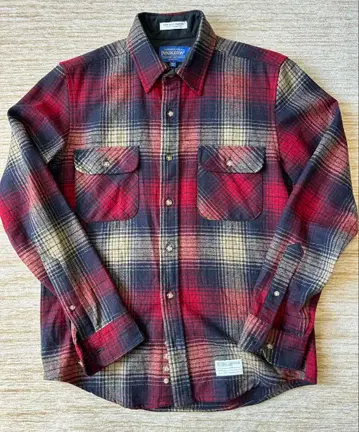 PENDLETON x DELUXE 울 셔츠 M 섀도우 체크