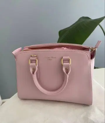 핸드백 사만다 타바사 핑크 가죽 수납 많음