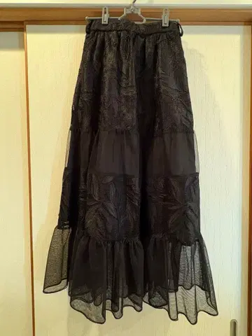 HARE 블랙 플레어 스커트 F