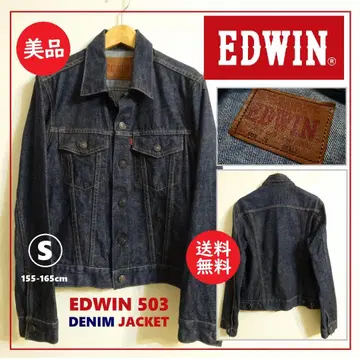 배송비 포함 착용수회 새상품급 EDWIN 503 데님 자켓 S 에드윈