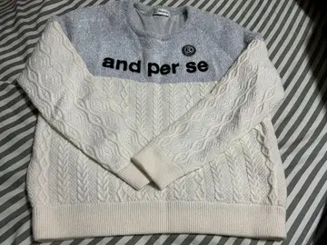 and per se 케이블 니트 스웨터 L 사이즈