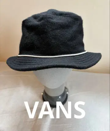 VANS 울 아크릴 펠트 햇 블랙