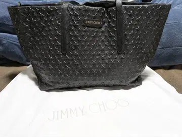 JIMMY CHOO 엠보싱 가공 토트백 M 사이즈