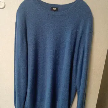 UNIQLO 캐시미어 니트 스웨터 XL 라이트 블루