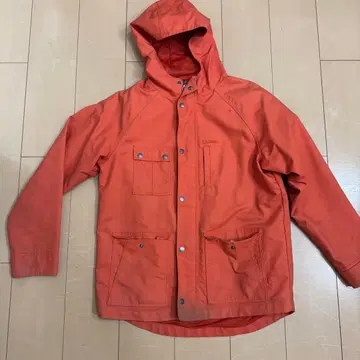 L.L.Bean 오렌지 후드 부착 자켓 M