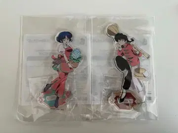 란마 1/2 세가 럭키 쿠지 C상 란마 아카네 아크릴 스탠드 세트