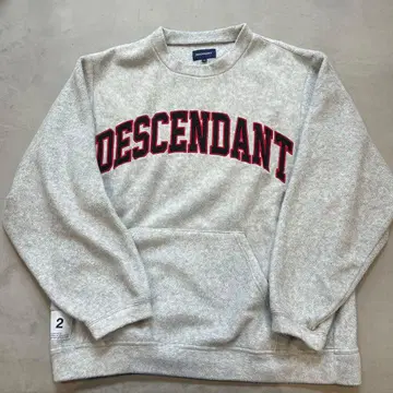 DESCENDANT 아치 로고 보아 맨투맨 사이즈 2