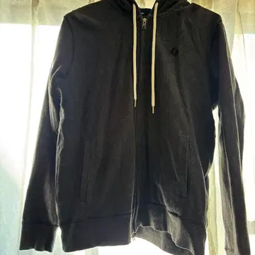 유니언 잭 디자인 후드티 다크 그레이