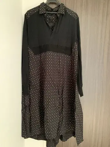 미사용 새상품 에터너리 블레이즈 블랙 별 패턴 레이스업 롱 원피스