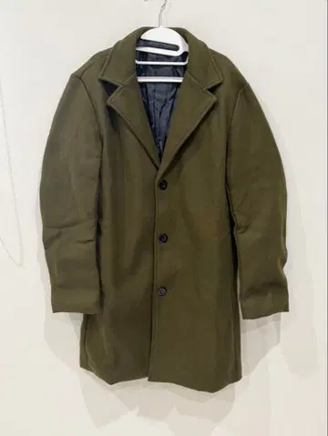 코트 체스터 코트 카키 가을/겨울 빅 사이즈 3XL Nyan-Deux