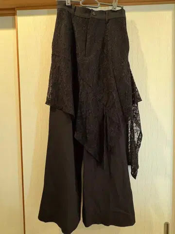 HARE 블랙 레이스 팬츠 F 사이즈