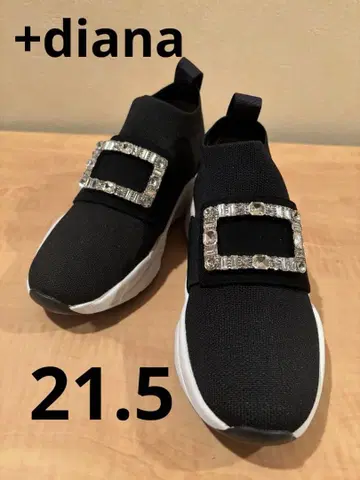 +diana 비쥬 장식 블랙 스니커즈 21.5cm