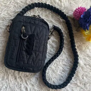 무타 무타 마린 로고 퀼트 숄더백 파우치 스트랩 포함