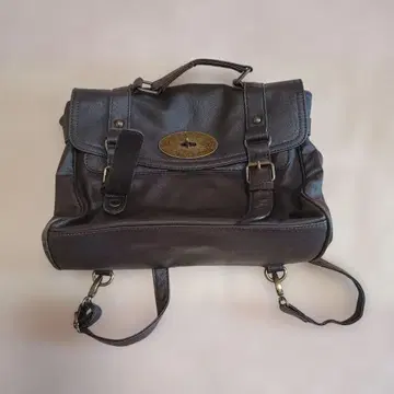 다크 브라운 인조 가죽 2way 숄더백 & 백팩