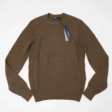 새상품 Drumohr 돌모어 코튼 크루넥 니트 카키 42