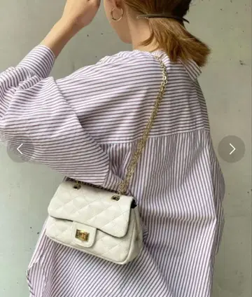 DouDou 체인 백 화이트