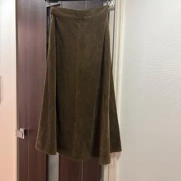 스티븐 앨런 코듀로이 스커트 플레어