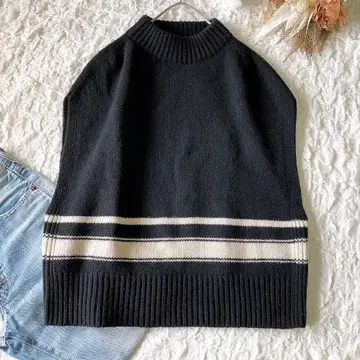 [ 새상품급 ] GALERIE VIE 갤러리 바이 파인 울 니트 베스트