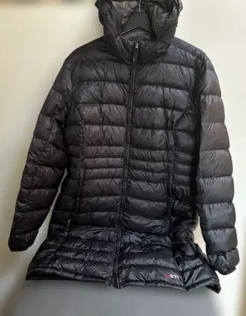 예티 다운 코트 풀 집업 후드