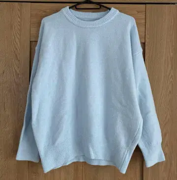 안티로자 라이트 블루 니트 스웨터 긴팔 F