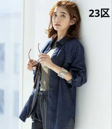 23구 DENIM 라이트 온스 데님 셔츠 36