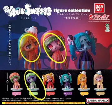 바이러스 스위츠 피규어 컬렉션 5종 세트 + 카드 A 세트