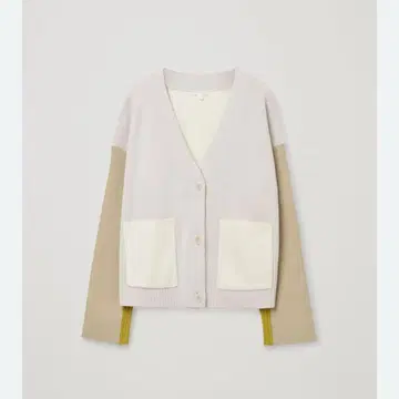 COS 컬러 블록 울 가디건