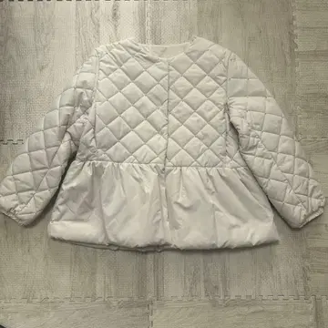 coca 펄 페플럼 퀼팅 자켓