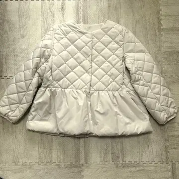 coca 펄 페플럼 퀼팅 자켓