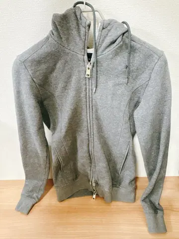 AKM 그레이 풀 집업 후드 부착 후드티