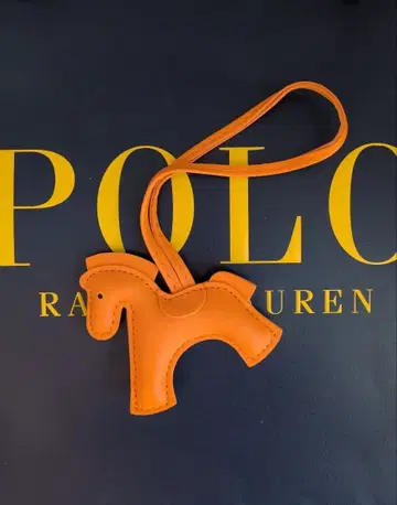 오렌지 말 모양 horse 참 키링