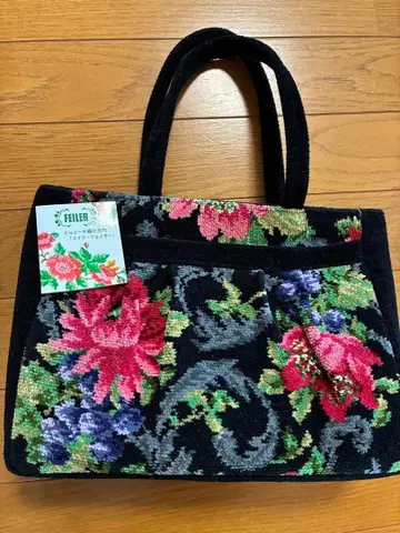 [ FELLER 정품 ] 플라워 무늬 핸드백 중형