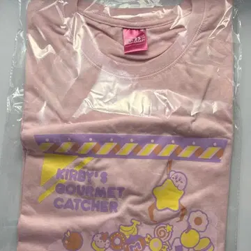 커비 포수 T셔츠 핑크 별의 커비 리미티드 디자인