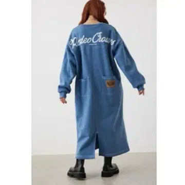 로데오 크라운 맨투맨 칼라스티치 원피스 속기모