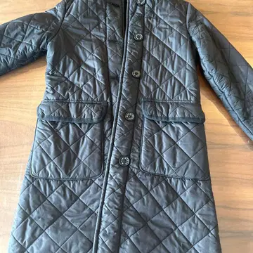 [ 클리닝 완료 ] 매킨토시 후드 부착 블랙 퀼팅 자켓