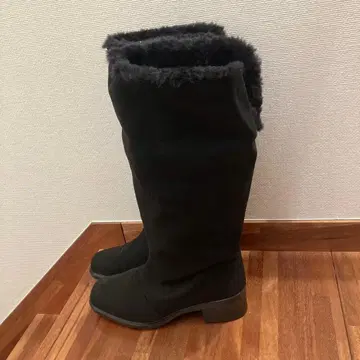 TOP DRY GORE TEX 블랙 퍼 내부 롱 부츠 23cm 3E