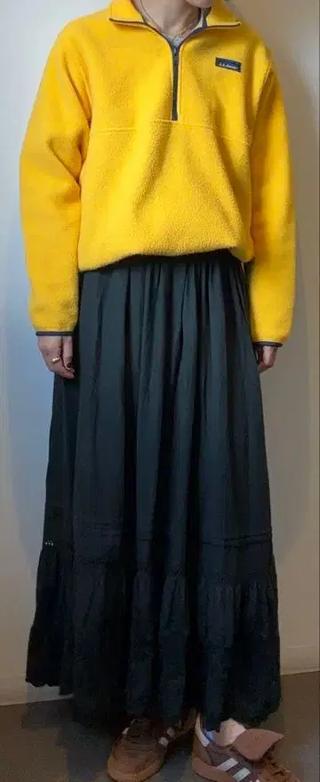 LLBEAN usa 플리스 하프 지퍼