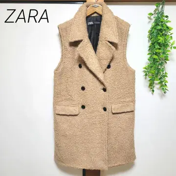 ZARA 자라 푸들 롱 베스트 지레 복슬복슬 S 사이즈