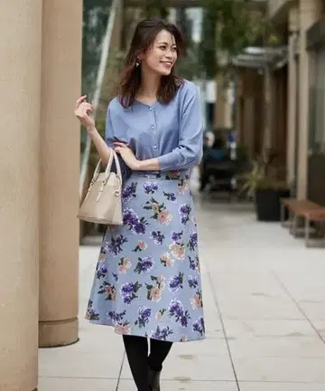 [ 다나카 미나미 착용 ] 레이디 플로럴 셋업 원피스 anySiS M