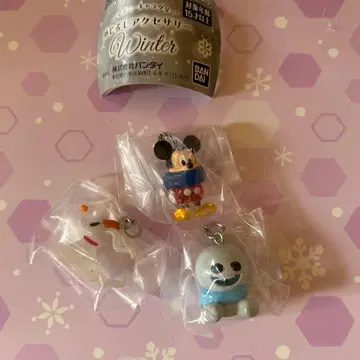 디즈니 메지루시 액세서리 winter 스노우 기스 제로 3점