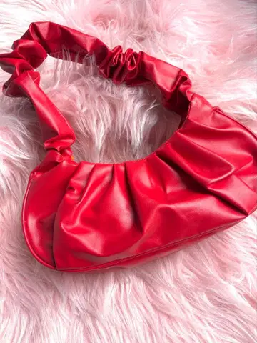 핸들 핸드백 하프문 백 y2k