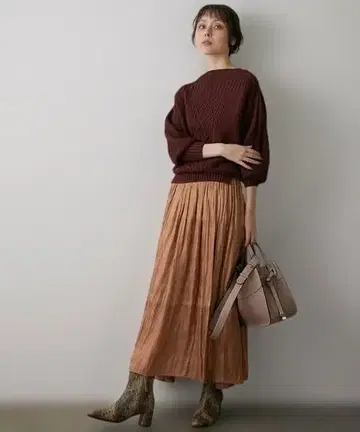 택 포함* VIS 케이블 니트 도킹 원피스