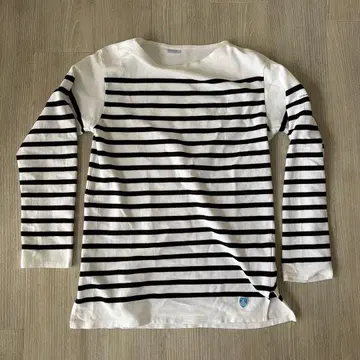 ORCIVAL 오르치발 보더 바스크 셔츠 화이트 x 블랙