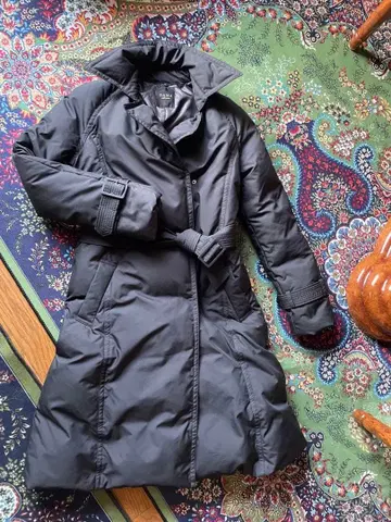 DAMA 블랙 다운 자켓 허리 벨트 포함 시착만 한 상품 9호 M 사이즈