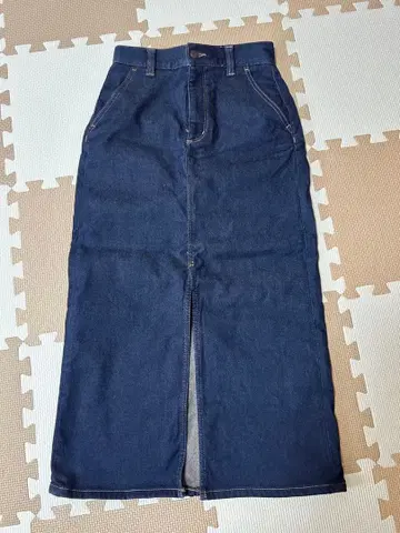 GU 안감 플리스 데님 스커트